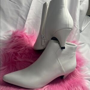 Chic White Ankle Booties
